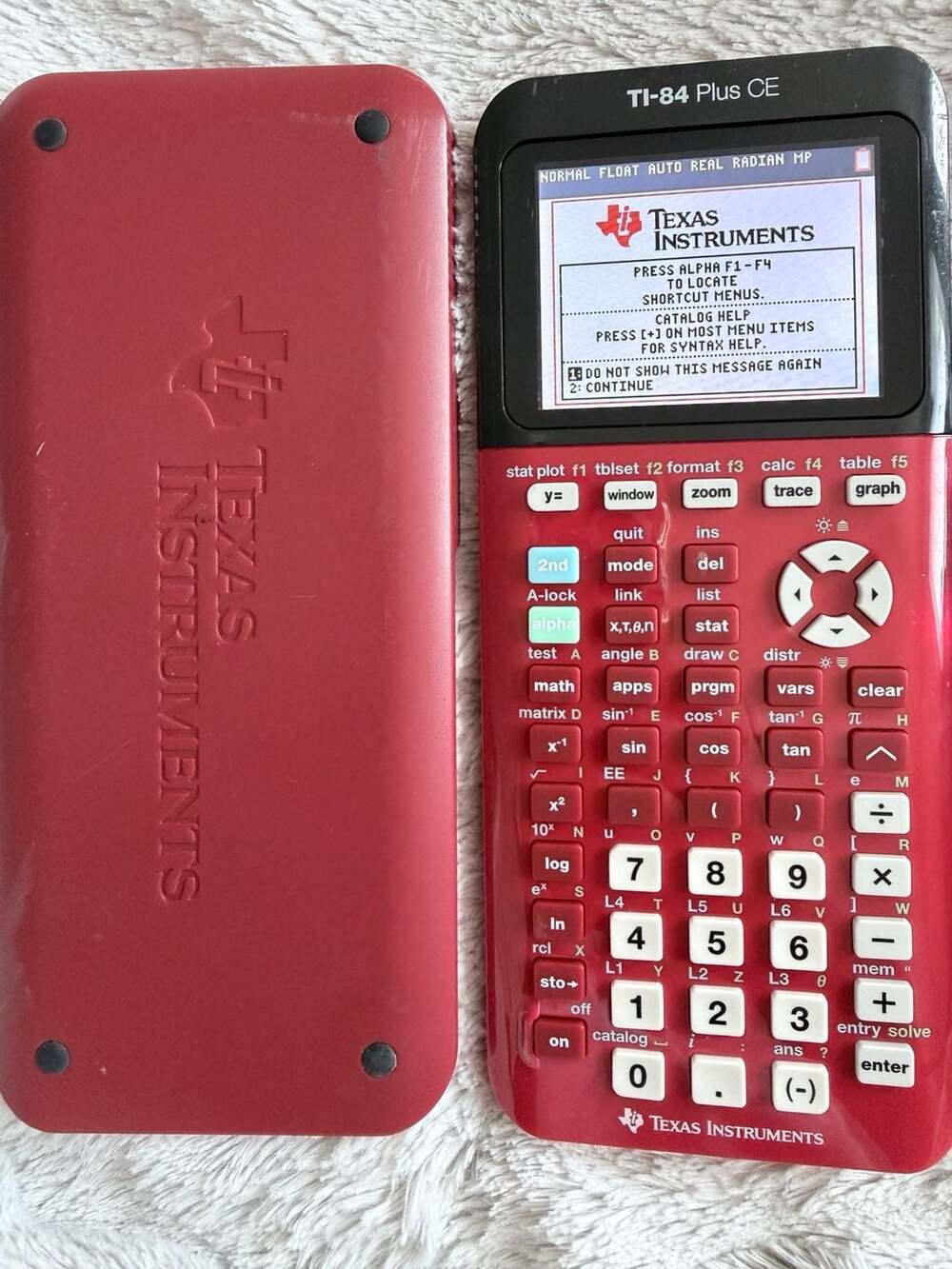 Texas Instruments TI-84 Plus CE Color Graphing Calculator, Radical Red
